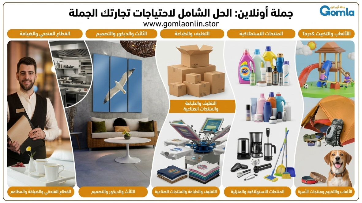 جملة أونلاين: الحل الشامل لاحتياجات تجارتك الجملة